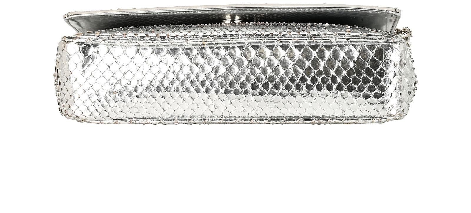 Artemis Spiked Shoulder Bag, &pound;595, Handbags, Silver, Snake, Top view